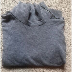 COS Ladies Gray Turtleneck Sweater Unique Discreet Zipper On /Off   SIZE 8